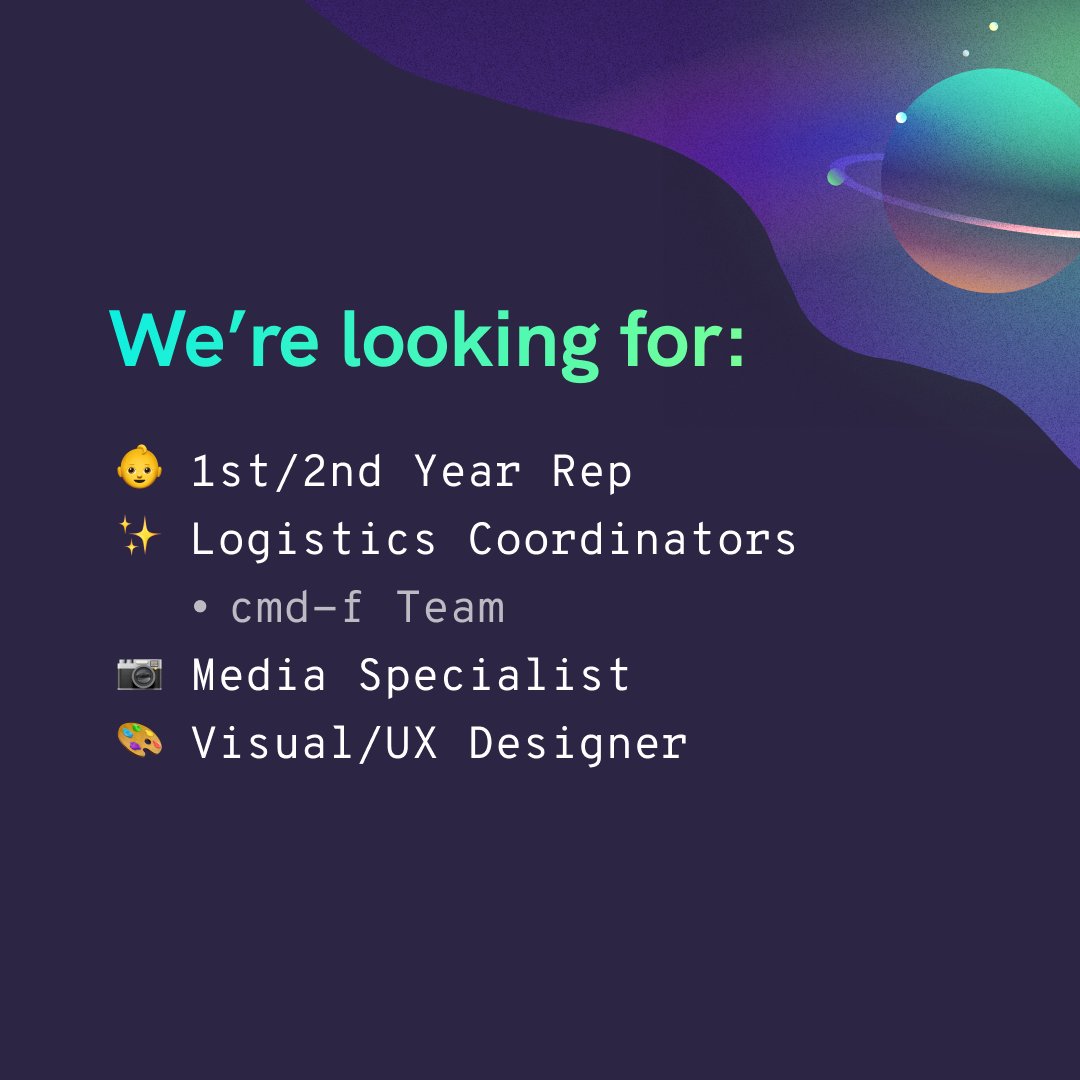Calling UBC students! We opened fall hiring applications for our 2024/2025 team. Apply now in our bio ✨

Applications close Sept 11, 2024, at 11:59 pm PST 🫶