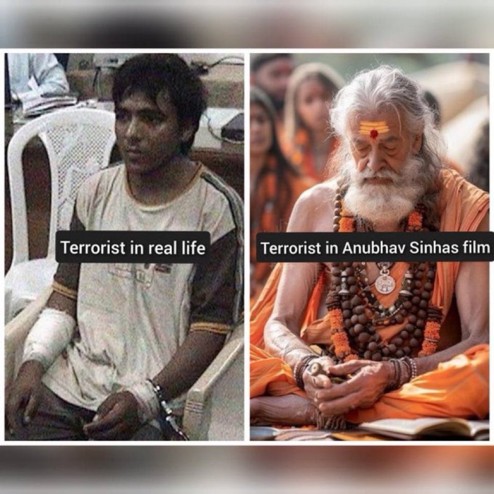 Bollywood &amp; most OTT media portrays Hindus &amp; Hindu culture in a negative twisted ways.
These portrayal are taken from the path followed by the mosey rapists, terrorists, murderers etc.
See the STUPIDITY of HINDUS that we accept it and watch that crap.

Boycott such productions!!!