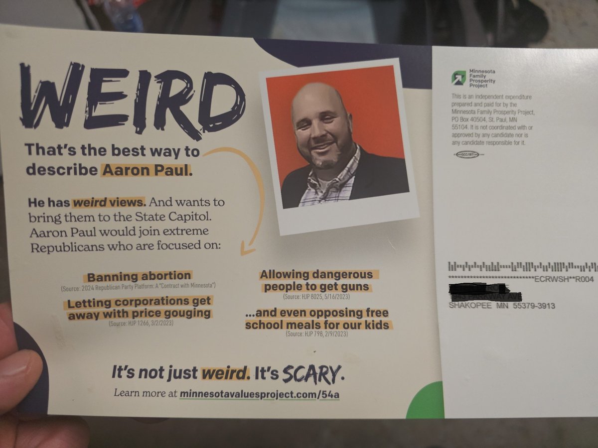 aaronpaul54A's tweet image. Independent expenditure groups are spreading false claims about my positions, saying I voted on legislation despite never holding office. Whether careless or intentional, this dishonesty harms Shakopee. Let’s reject deceit, promote respect, and hold leaders to higher standards.