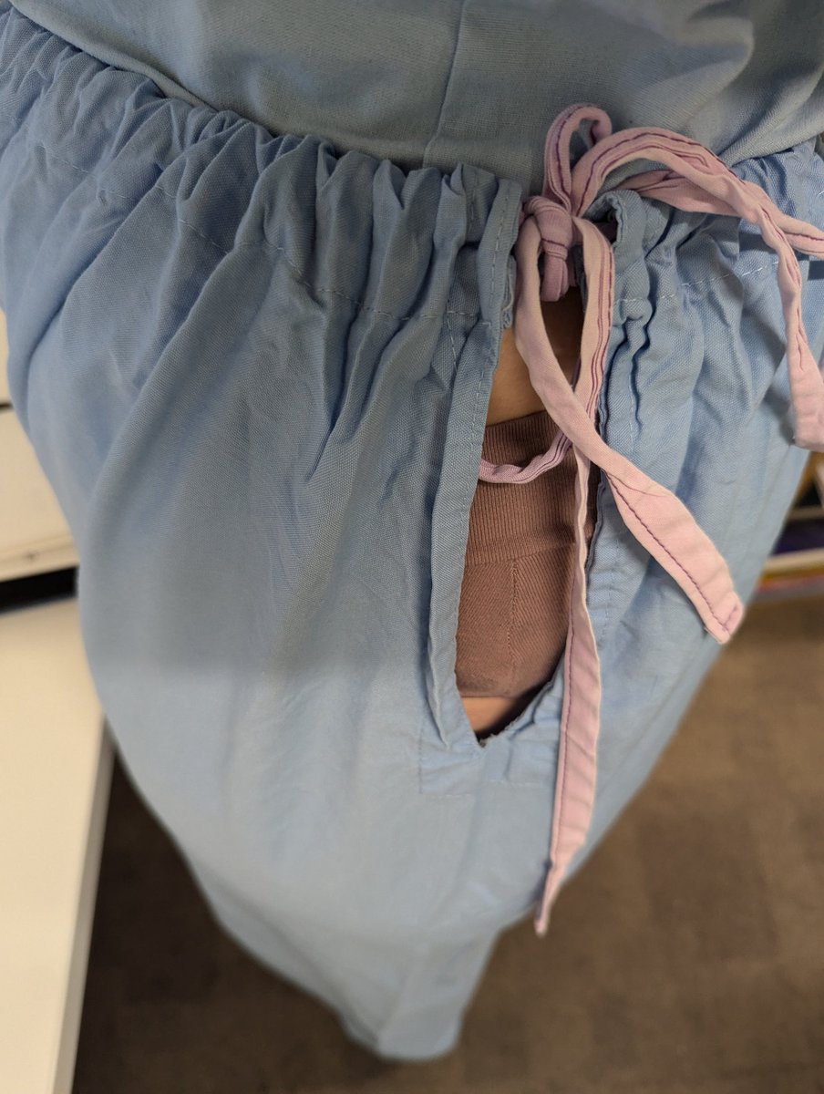 Imi_cycles's tweet image. Hospitals.
Watch = bad
Theatre scrubs with giant gape and underwear on show = fine