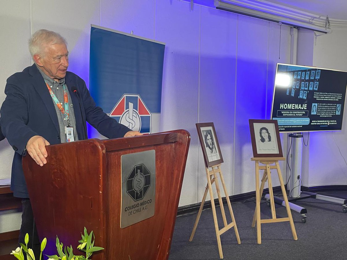 colmedchile's tweet image. El Dr. Luis Peebles Skarnic, miembro de la Comisión Verdad y Memoria del #COLMED ofrece unas palabras.
🎥 youtube.com/live/Uy-vxdB-y… 
#MemoriaEnConstrucciónEdificandoElFuturo