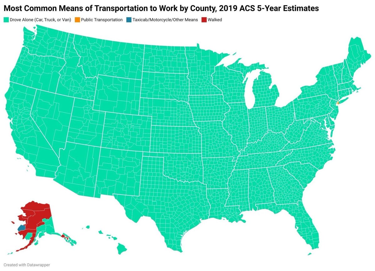 This is actually a hilarious way of showing the level of car dependency in the US.