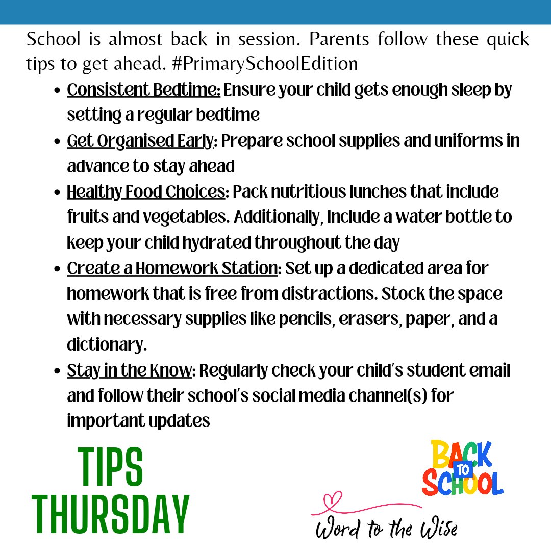 ChevonTurnbull's tweet image. #WordToTheWise #TipsThursday #PrimarySchoolEdition