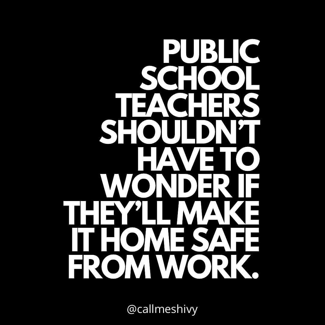 We need common sense gun legislation. Our students and educators deserve better.