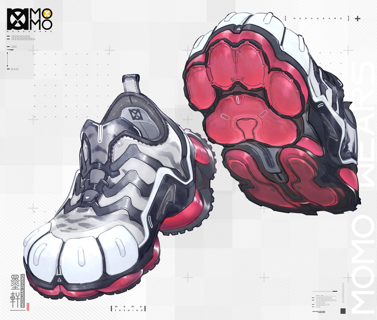 Wight tiger shoes 04🌟