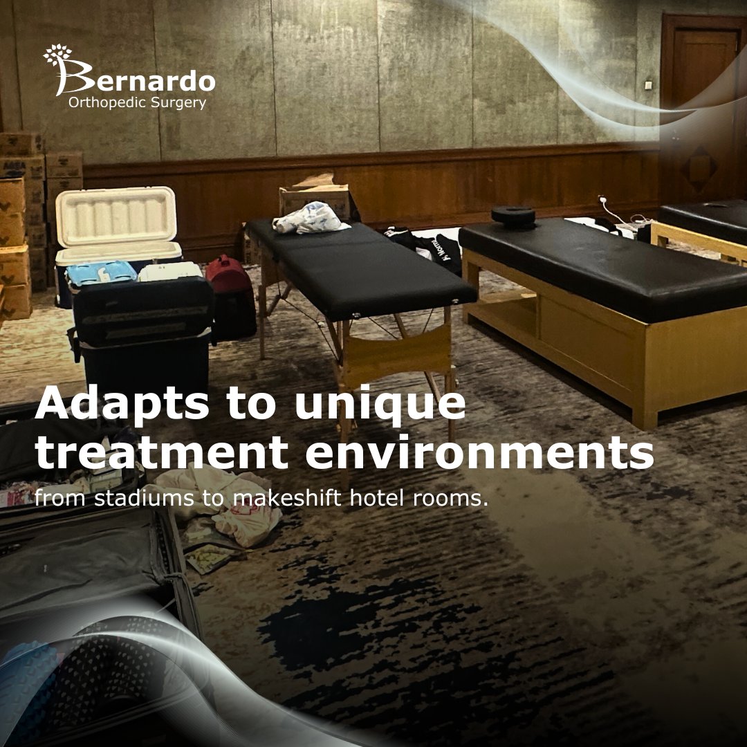 BernardoOrtho's tweet image. A sports team doctor cares for players in unconventional settings. Treating elite athletes is challenging yet rewarding. 

#teamdoctor #teamdoc #teamphysician #pmnft #football #sports #orthopaedicsurgery #orthopaedicsurgeon #sportssurgery #kneesurgery #orthopaedics