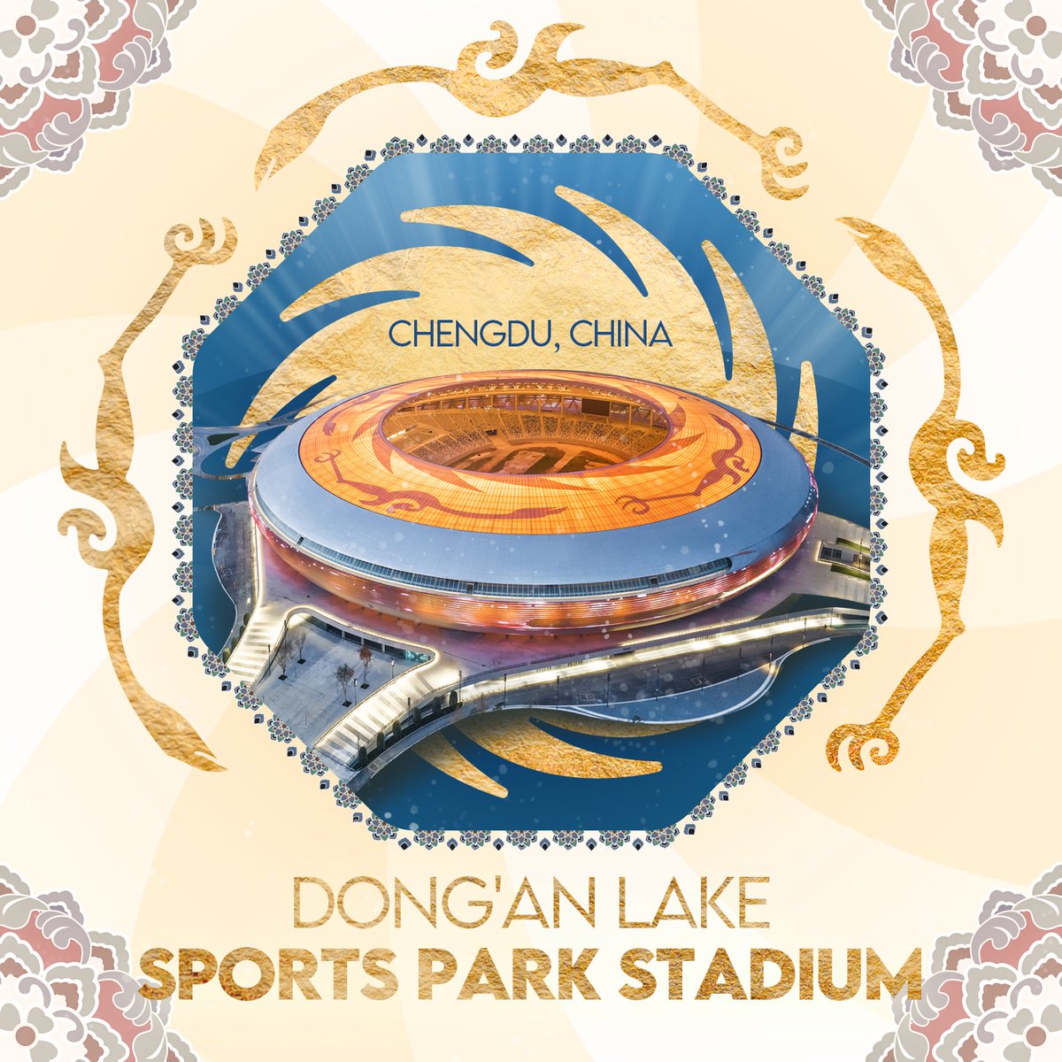 CSCECNEWS's tweet image. ✨Today, let&apos;s step into the Dong&apos;an Lake Sports Park Stadium in Chengdu, China, where the architect has skillfully incorporated the “Golden Sun Bird” pattern into the roof of the stadium, embodying the people&apos;s dream of flying toward the sun and worshiping the light. #CSCEC…