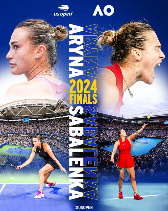 Aryna Sabalenka 2024 Australian Open and US Open Finals