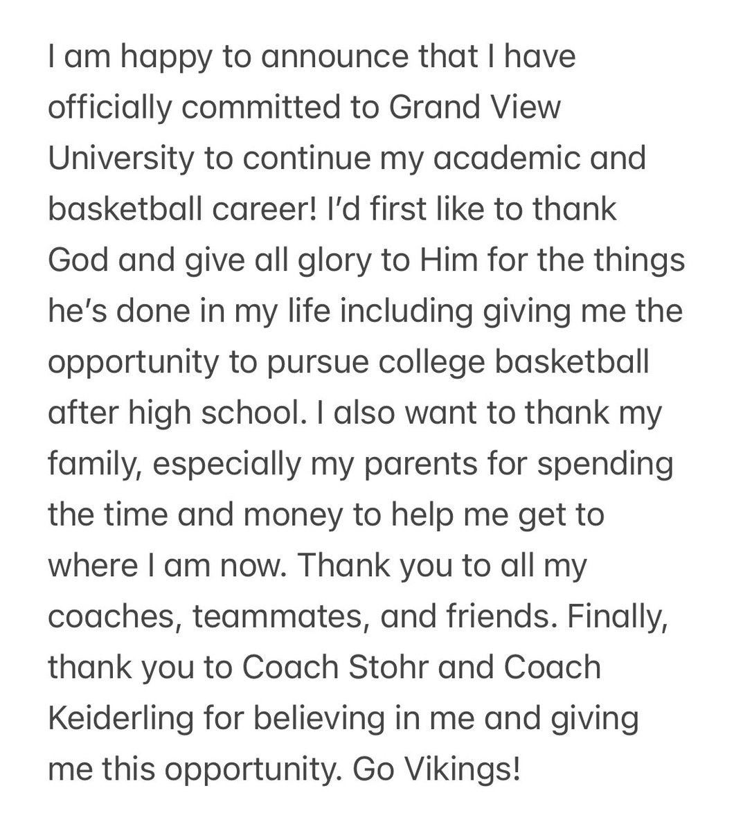 Officially committed!! 🖤❤️

@CoachJJSE <a href="/IKeiderling/">Ian Keiderling</a> <a href="/gv_wbb/">Grand View Basketball</a> 
<a href="/704Athletics/">Proctor High School Athletics</a> <a href="/CoachRad396/">CoachRad396</a> <a href="/SaloShowcase/">Salo’s Showcase</a> <a href="/ProctorGBball/">Proctor Girls Basketball</a> <a href="/HighImpactBball/">High Impact</a> <a href="/TonyPeterson40/">Tony Peterson</a>