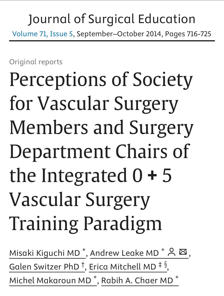 📣📣Attention vascular surgeons who work with or hire vascular surgeons: we are doing a survey to see how opinions on hiring integrated grads has changed since we last asked a decade ago. We would love to hear from you. pitt.co1.qualtrics.com/jfe/form/SV_8c…