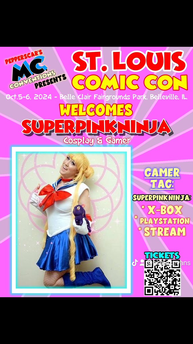 alanaevansxxx's tweet photo. Where are my St Louis peeps at? Iโm coming into town for the ST Louis Comic Con Oct 5-6! Tell me fun things to do at night!! Letโs gooooo
#superpinkninja #StLouisComicCon #STLouis https://t.co/NEeXOTHuXZ