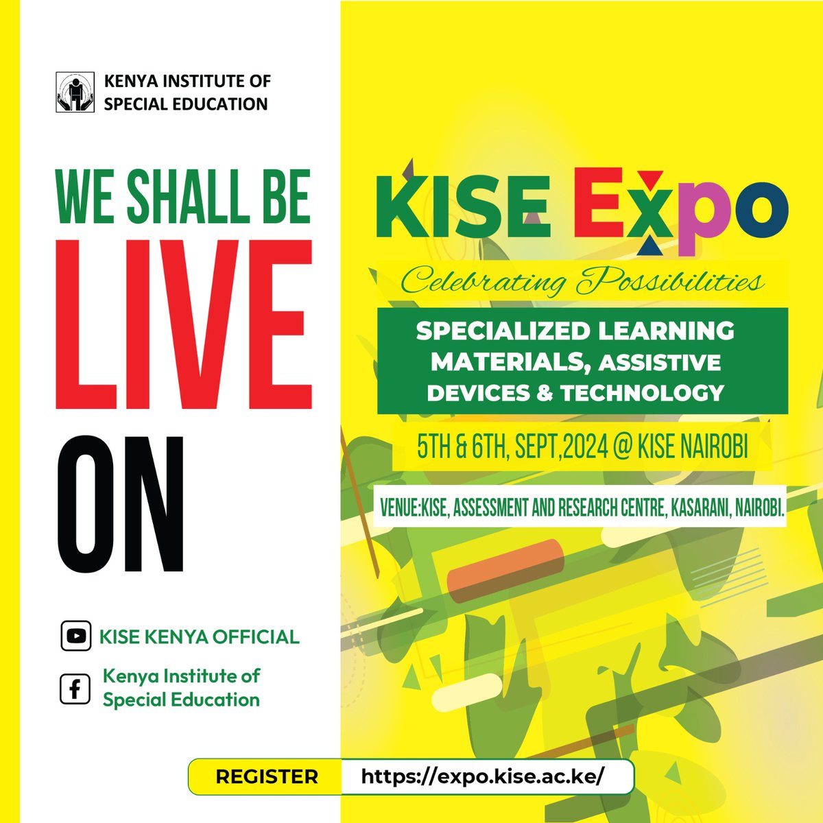 Join us on our Facebook and you tube today..#KaribuKISEExpo