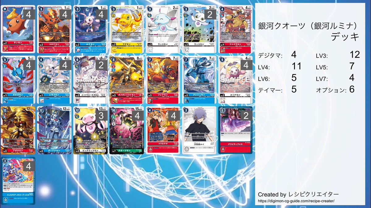 銀河クオーツ（銀河ルミナ） ナイトクロウ、ライトファングを主軸に