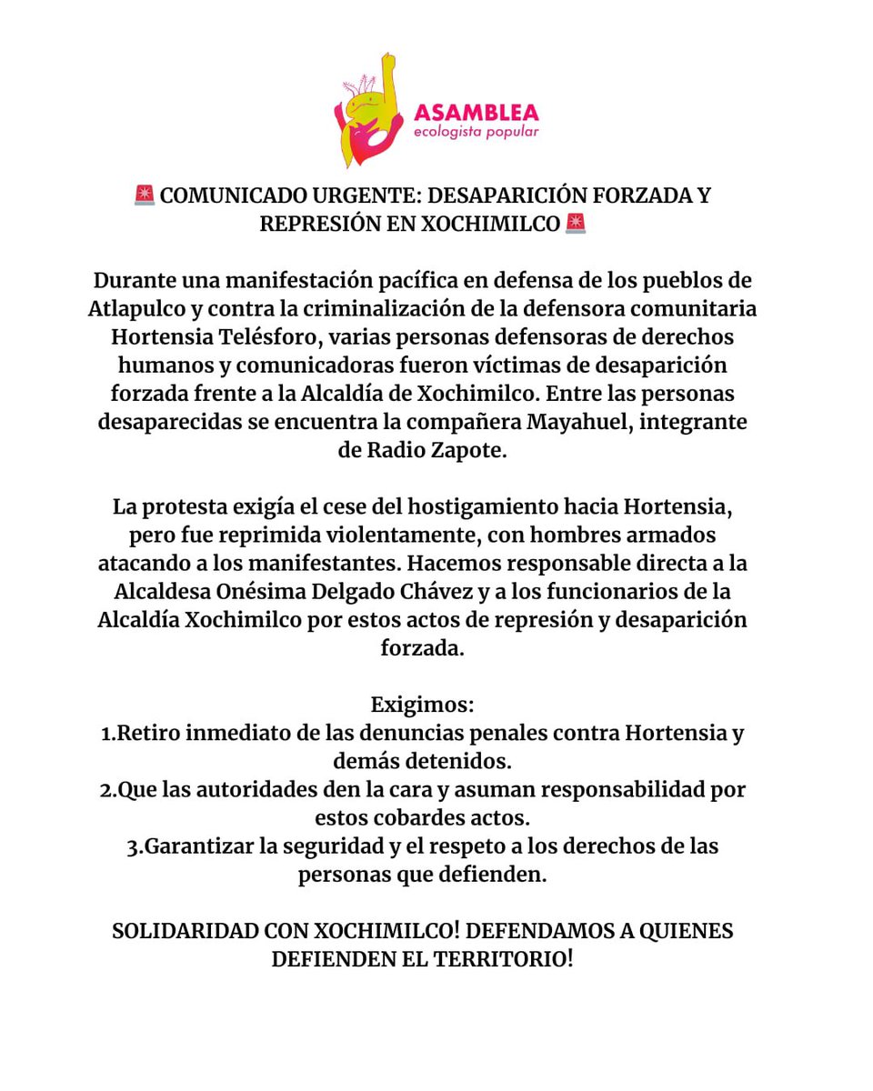 ⚠️ IMPORTANTE DIFUNDIR ⚠️

Hoy en una marcha pacífica golpearon y retuvieron a nuestrxs compañerxs