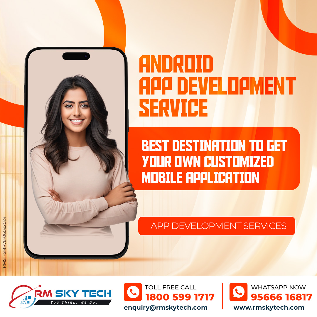 RMSkyTech1's tweet image. 📱 Android App Development – Get Your Custom Mobile App Today! 🚀

RM Sky Tech offers professional solutions to bring your app idea to life.

📞 1800 599 1717 | 95666 16817
🌐 rmskytech.com
📧 enquiry@rmskytech.com
#AppDevelopment #CustomApp #AndroidApps #RMskyTech