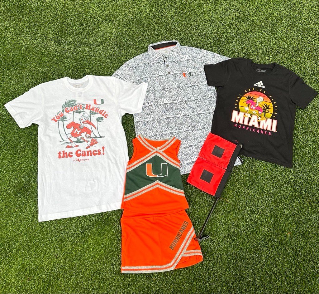 Do you need to level up your Miami gear for the home opener this Saturday against Florida A&amp;M? The guys over at the Miami HTS have you covered! Shop in-store or online at miamihts.com to get everything you need today! 🏈@miamiHTS