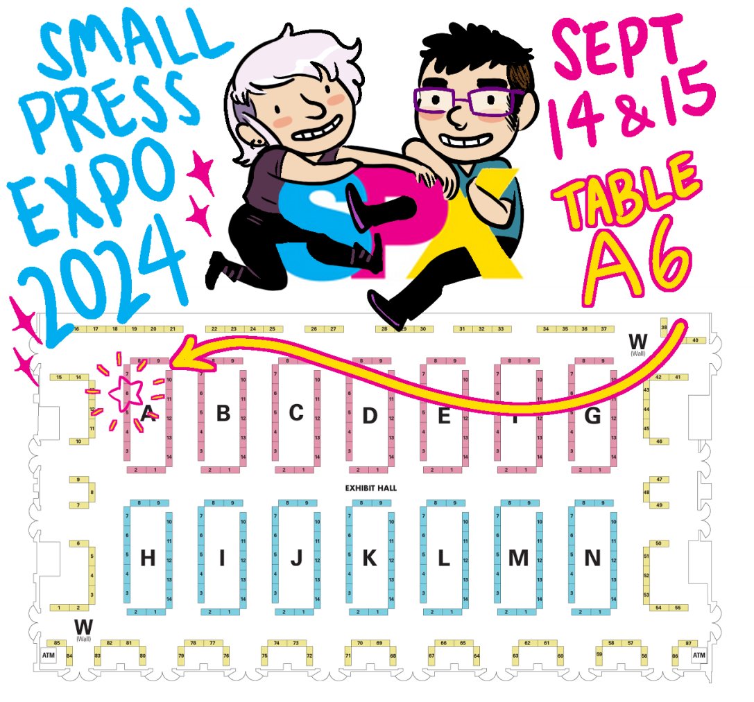 I'm gonna be at the Small Press Expo next week, September 14 &amp; 15 in Bethesda, Maryland Sharing  table A6 with <a href="/EricColossal/">Eric Colossal</a> !! Come say hi!