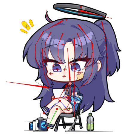 양갱왕님 유우카 작업중