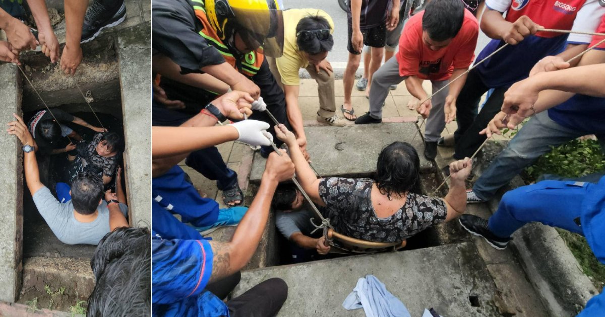 MothershipSG's tweet image. Thai woman, 54, falls into 2m-deep manhole, passer-by finds her about 30 mins later bit.ly/4cQDVw9