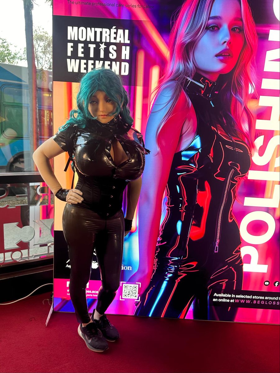 Had a wonderful time at #MontrealFetishWeekend. Got to see some old friends, make some new friends &amp; take part in a few activities. So many great people 😊
#latex #dollification #roanyer #mfw2024
#着ぐるみ #fakeboobs