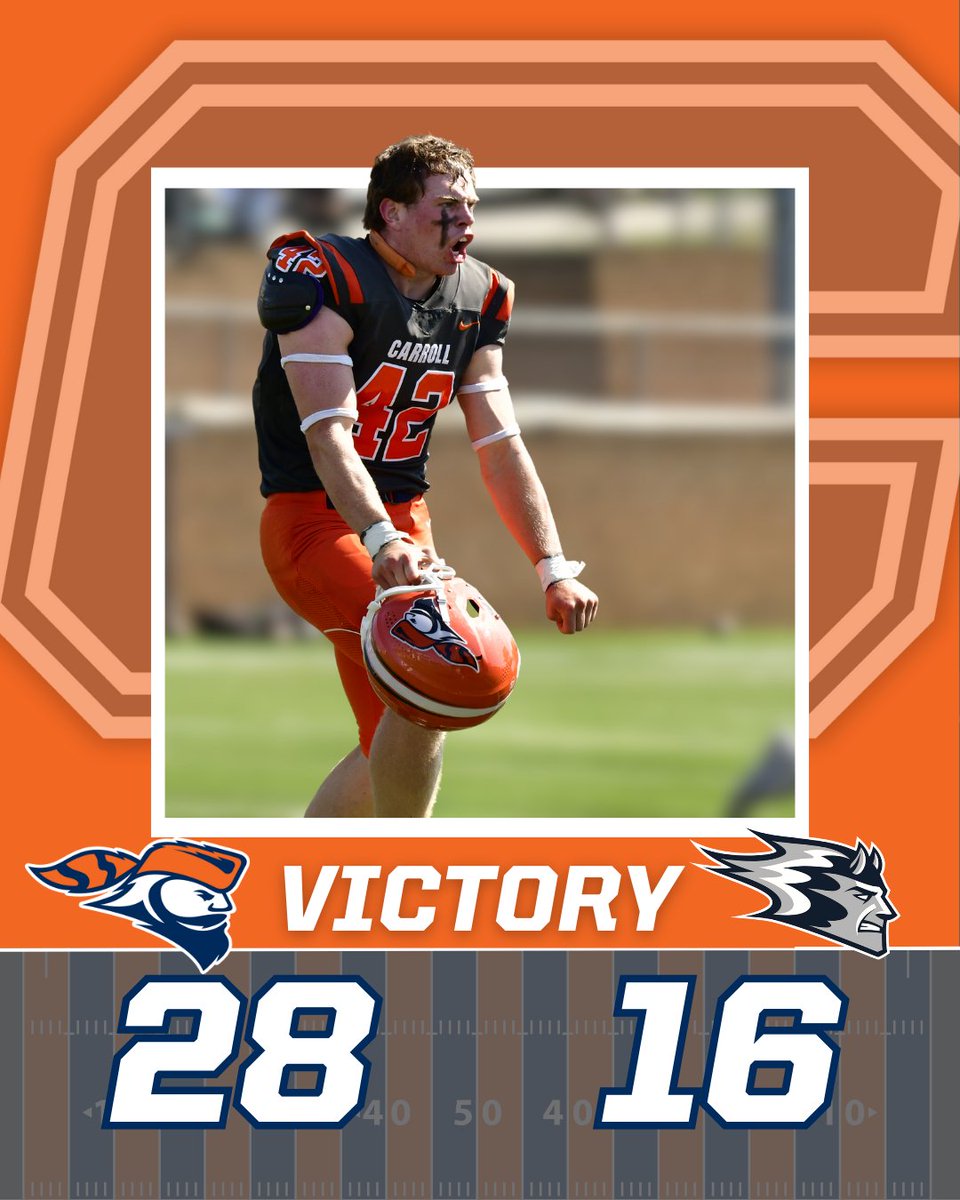 Carroll University Athletics (@pio_athletics) on Twitter photo FINAL
<a href="/piofootball/">Carroll U Football</a> wins their season-opener, gutting out a victory over UW-Stout! #GoPios #d3fb FINAL
<a href="/piofootball/">Carroll U Football</a> wins their season-opener, gutting out a victory over UW-Stout! #GoPios #d3fb