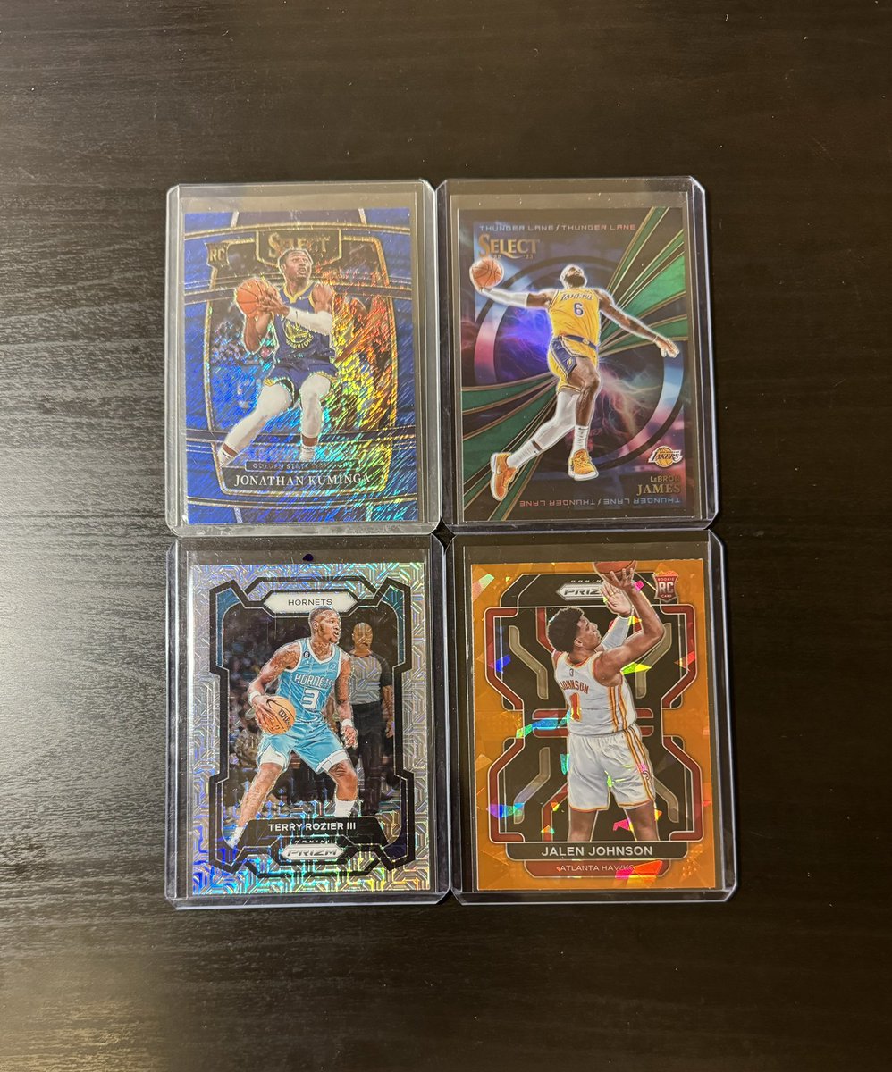 lionsden_card's tweet image. $4 each

Rozier /25

@SabertoothCards @JakeMc945 
*Shipping Info in Pinned Post 
Stacking Through
#DenDeals