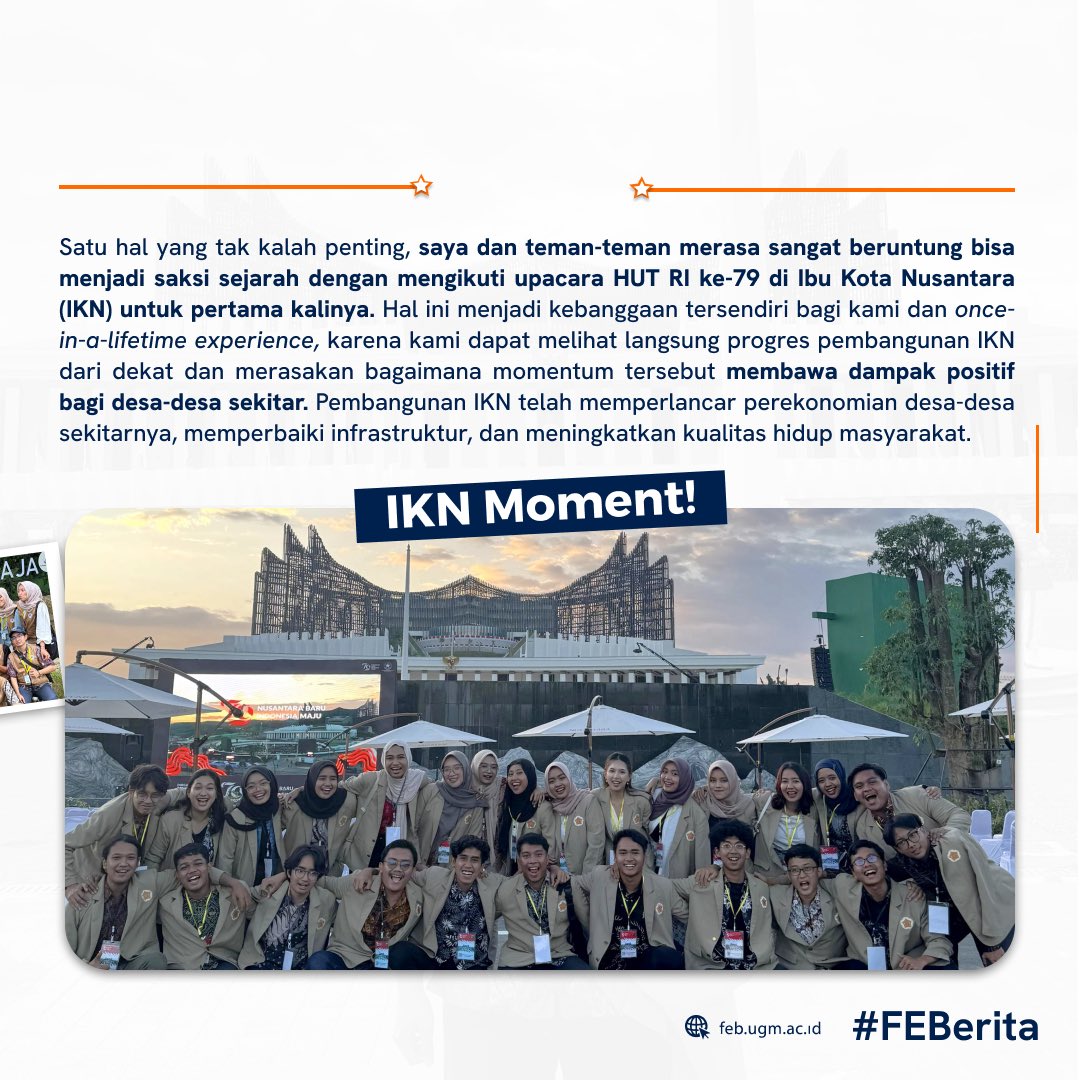 feb_ugm's tweet photo. Halo Sobat FEB! Bagaimana kabarnya? π₯₯π΄
Tak terasa yaa berakhir sudah perjalanan KKN #SobatFEB! π Pengalaman, cerita, serta perjalanan sudah banyak didapatkan selama ini.
Tapi, penasaran nggak sih dengan cerita KKN dari beberapa teman kita? Yuk, simak rangkaian kisah dan keseruan perjalanan KKN #SobatFEB di berbagai pulau!β΅οΈ
#FEBerita
#KKNUGM2024
#KKNPPMUGM
#FEBUGM
