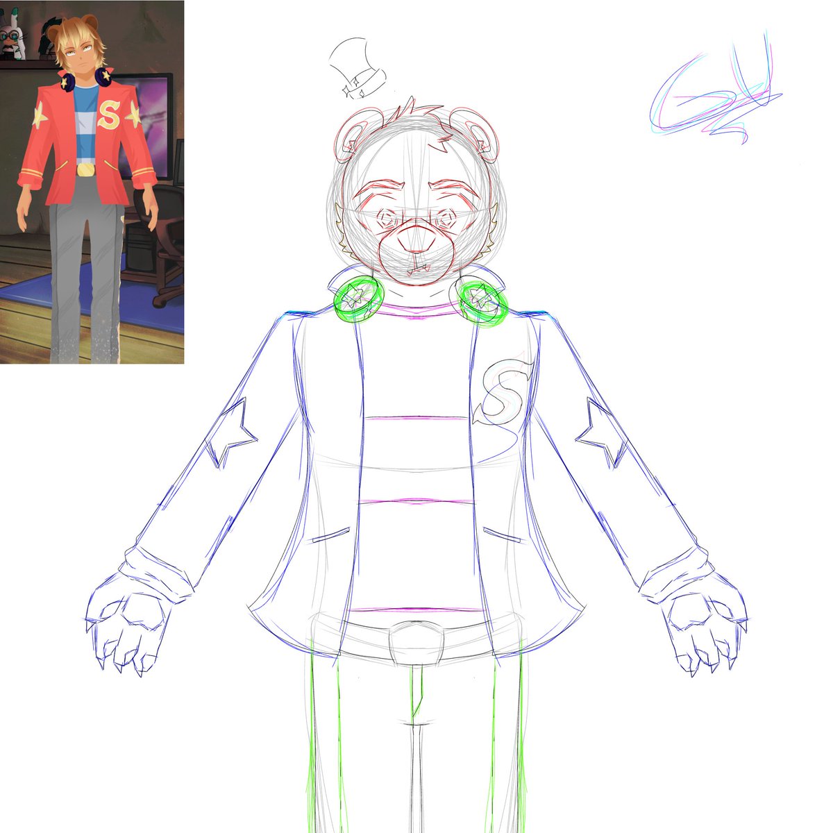 GlitchUncle1's tweet photo. (This was some days ago. I uploaded this, but I think I deleted)  :,(

@_Mario_Mania_  new model. Lately, I don't have the motivation to color, sorry! 

I know he doesn't have a little top hat, but I think it's pretty. 

#smallartist #art #Solthesunbear #MarioMania  #digitalart https://t.co/nV6v1K32Rw