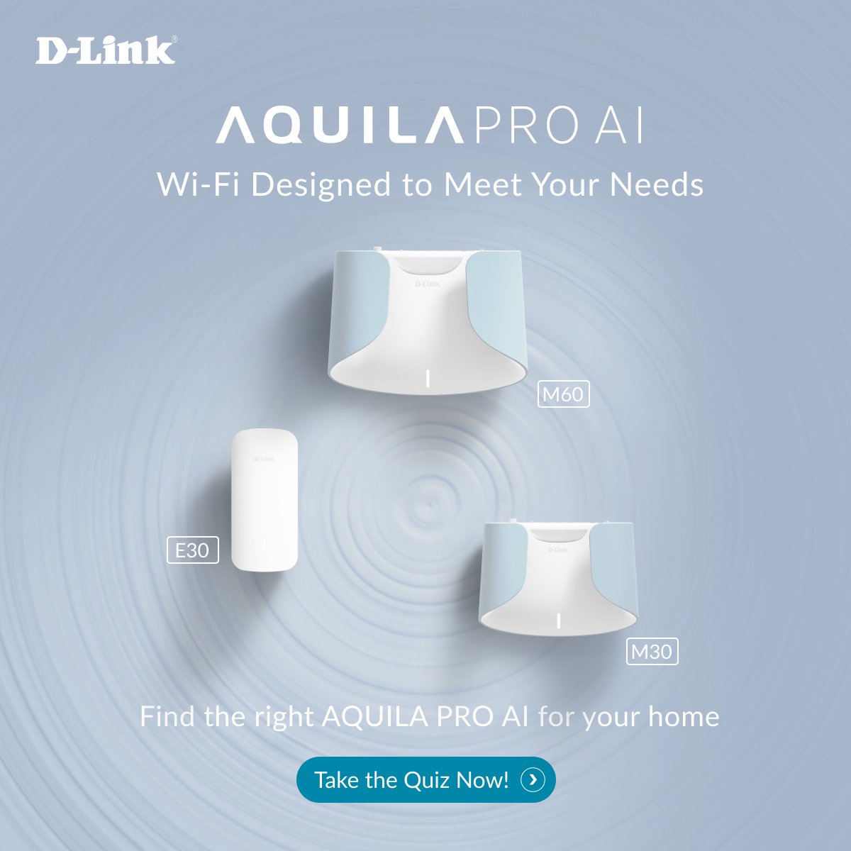 DLink_Global's tweet image. Curious which AQUILA PRO AI Smart Mesh Router is ideal for your home? Take our quiz and find the ideal match for streaming, gaming, and all your smart home activities here! reurl.cc/nvv0N1
📚 Get your FREE Mesh Wi-Fi Guide here: reurl.cc/OrrqRy
#DLink #AQUILAPROAI