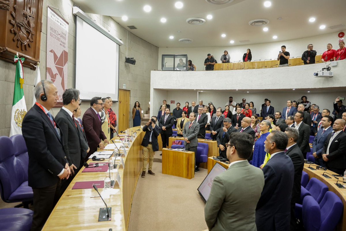 ANUIES's tweet photo. Con el intercambio de ideas y el fortalecimiento de lazos culturales, de investigación e innovación a favor de la comunidad universitaria, culmina en el @IPN_MX la VI Cumbre de Rectores #México - #Japón. https://t.co/of6R284YBw