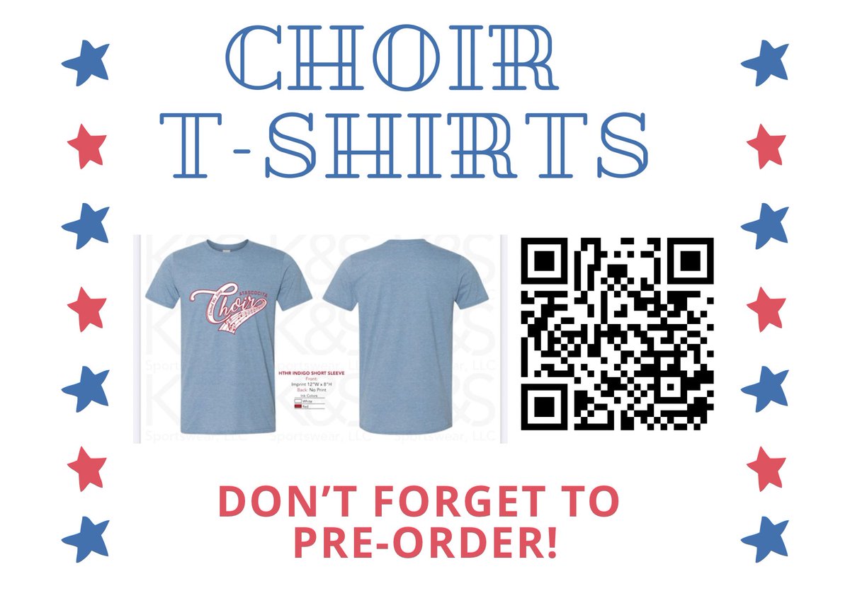 Tomorrow is the LAST DAY to pre order choir sweatshirts and t-shirts! See Mrs. N’s email for links and more info! <a href="/HumbleISD_AHS/">The Atascocita HS</a> #unitedwesing #atascocitachoir