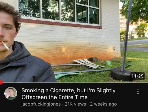 jacobfuknjones's tweet photo. Smoking a Cigarette, but I'm Slightly Offscreen https://t.co/Sr3DaSwbnL