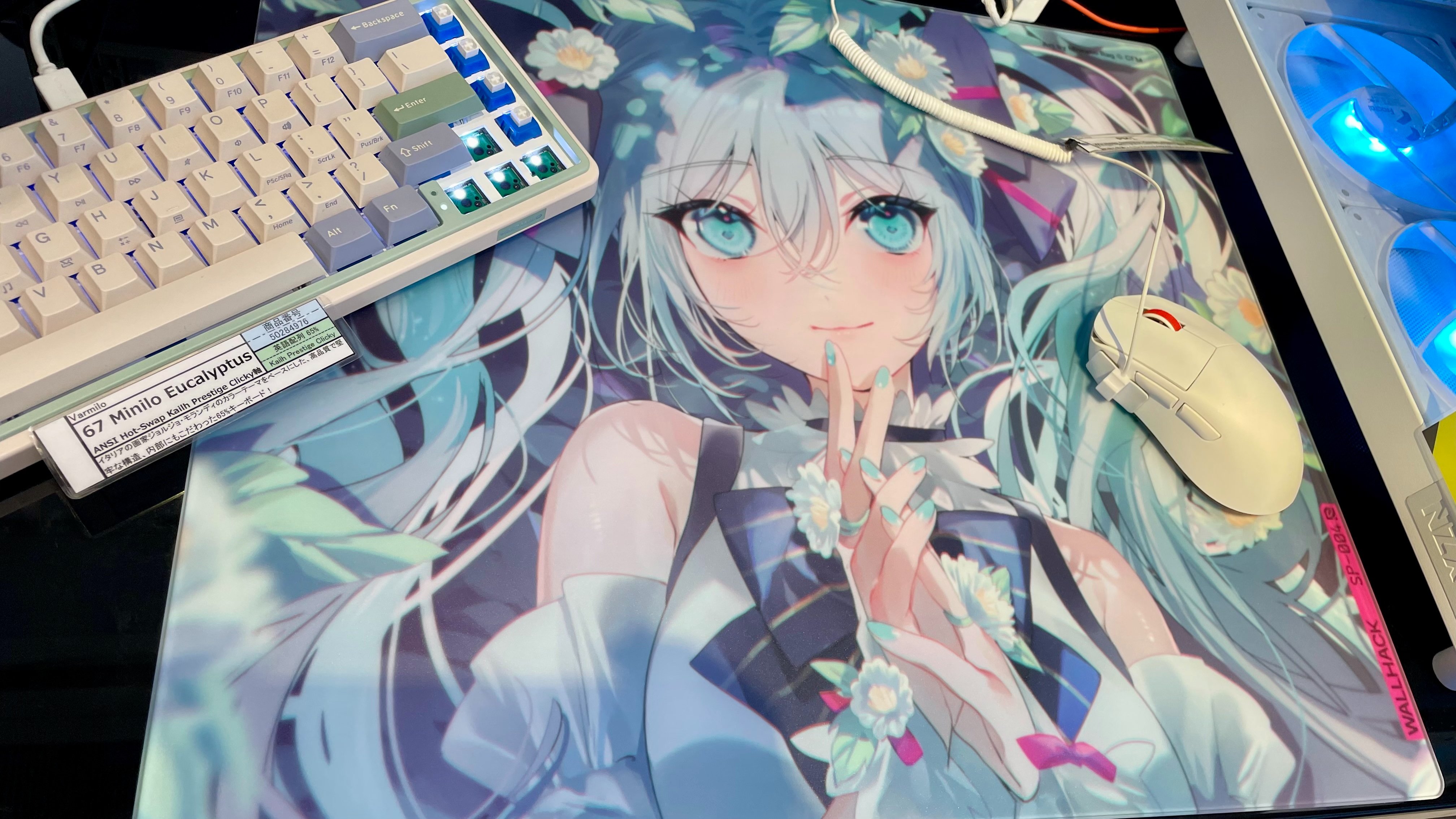 Wallhack マウスパッド SP-004 初音ミク 好ましい ガラス SkyPAD Wallhack マウスパッド SP-004 初音ミク 好ましい ガラス SkyPAD