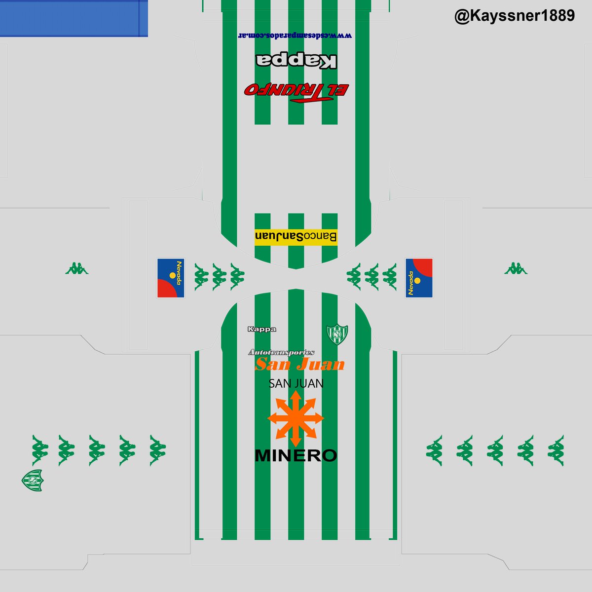 Kayssner1889's tweet photo. Kits Club Sportivo Desamparados de San Juan, B Nacional 2012/13 #Kitmaker #KitRetro #PES #Desamparados
Link ---> https://t.co/MMQi8447HM https://t.co/8rCYhAtYT5