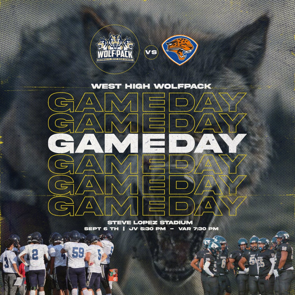 The Pack on the Hunt Friday!
 Cross City Rivals  West Wolfpack  Vs Kimball  - JV 5PM - VAR 7PM