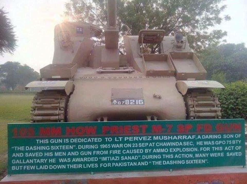 zahaibnabeel's tweet photo. Gun dedicated to Former President & Chief of Army Staff General Pervez #Musharraf for showing gallantry in 65 war #DefenceDay #6thSept #6thSeptemberDefenceDay #یوم_دفاعِ_پاکستان https://t.co/UpNVhABF1U