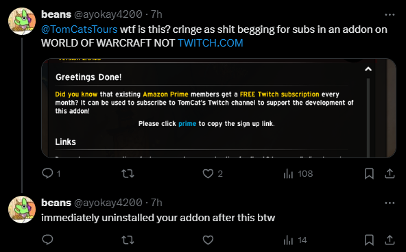 Ah yes, the classic 'uninstall something free because someone had the audacity to suggest supporting it' move. Guess it never occurred to some that making things costs money. But hey, no hard feelings - I'll survive without that precious download. For anyone who actually