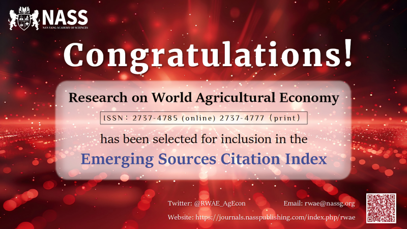 Research on World Agricultural Economy tweet media