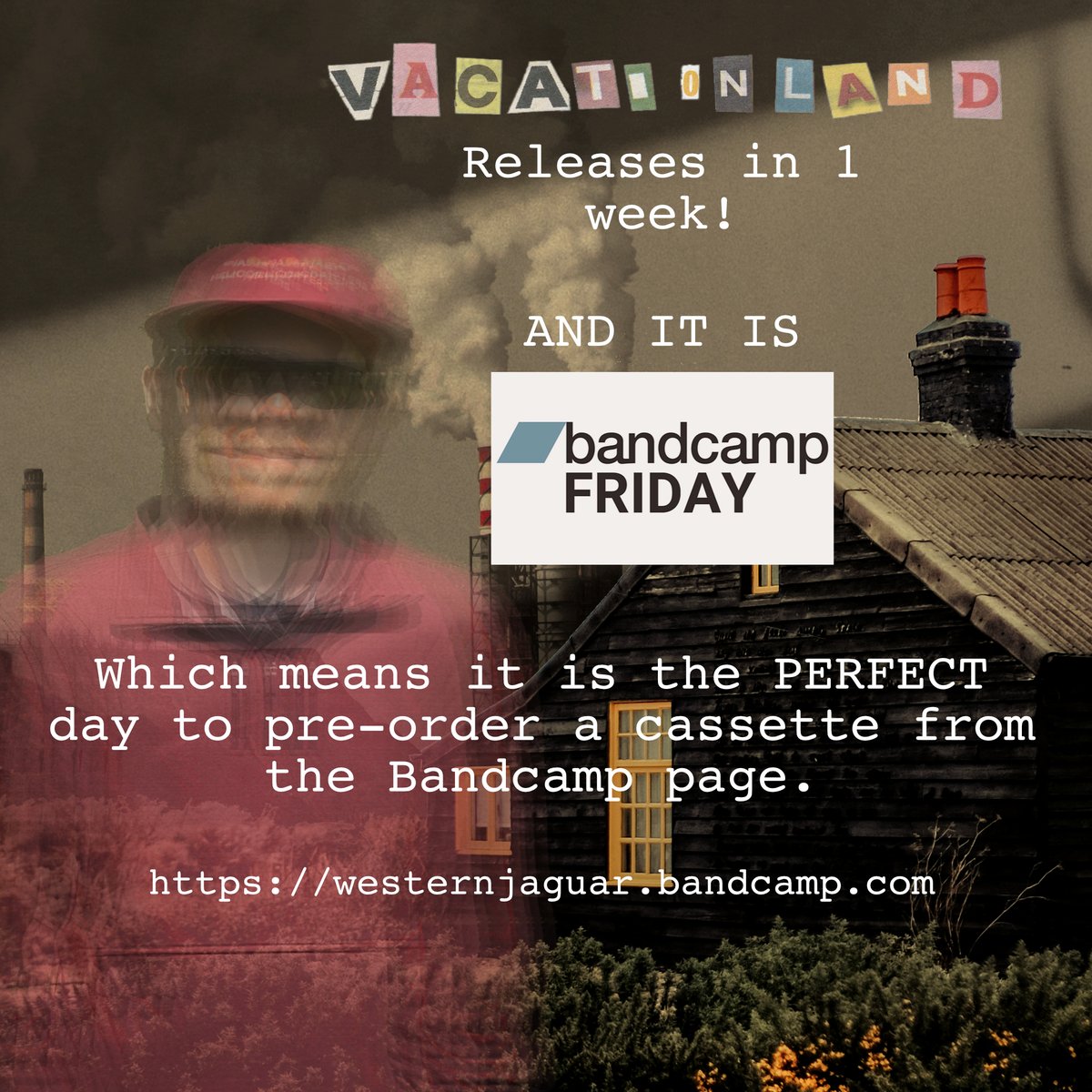 westernjaguar's tweet photo. Whoa, a wild @Bandcamp Friday has appeared!

That means it is the perfect time to snag a copy of "Vacationland" from myself and @starttrack_com 

One week until the full release too! 👀

https://t.co/8tWC401VJw https://t.co/mpSXOupmYo