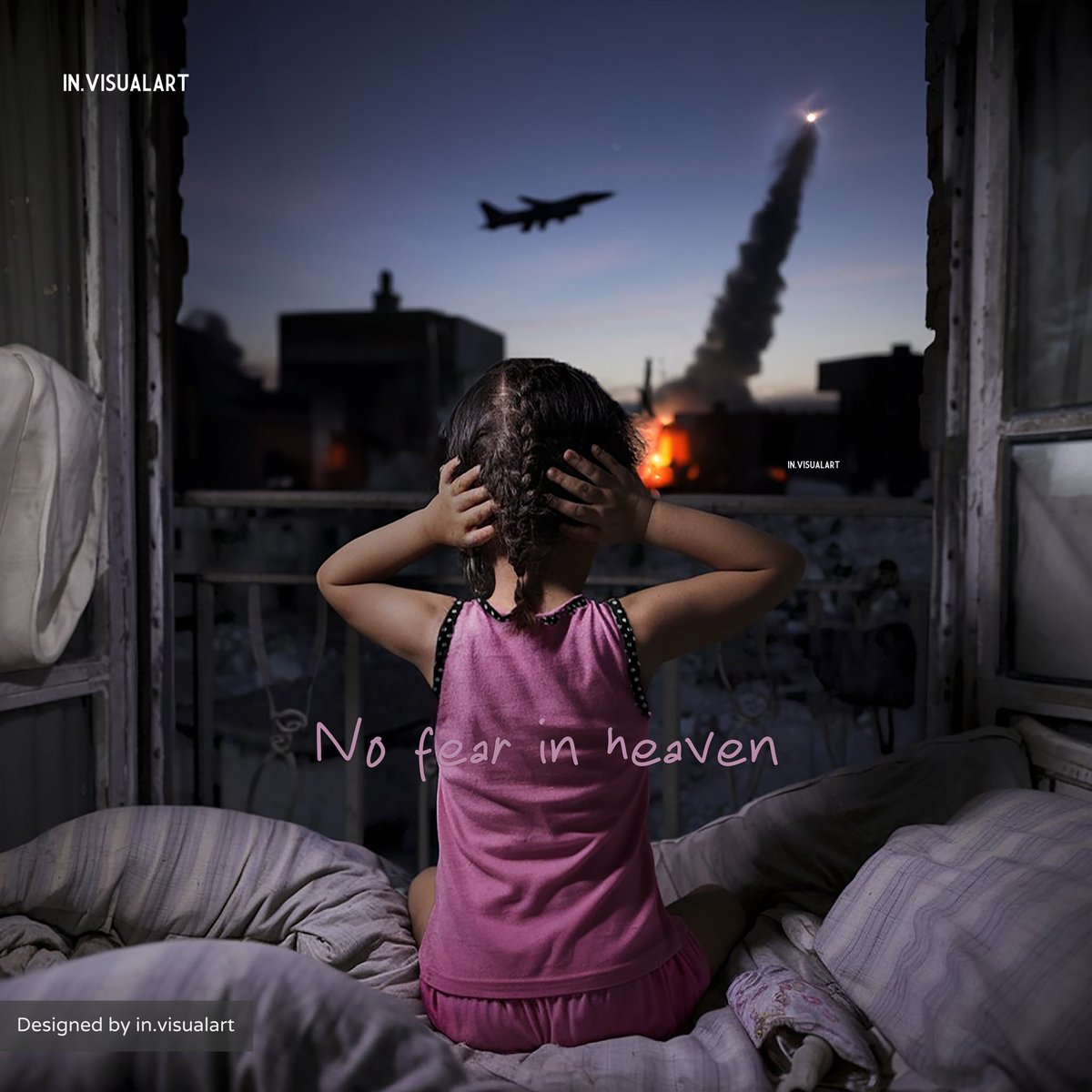 in_visualart's tweet image. No fear in heaven
&quot;Fear of our children kills them before the attack. This scars in our hearts like a wound that never heals.
#freepalestine #savegaza #trending #save_gaza #flowers #freedom #gaza
#viral #ai #photography #fyp #islam #prayer #me #cute #beautiful