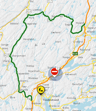 Vegtrafikksentralen sør tweet media