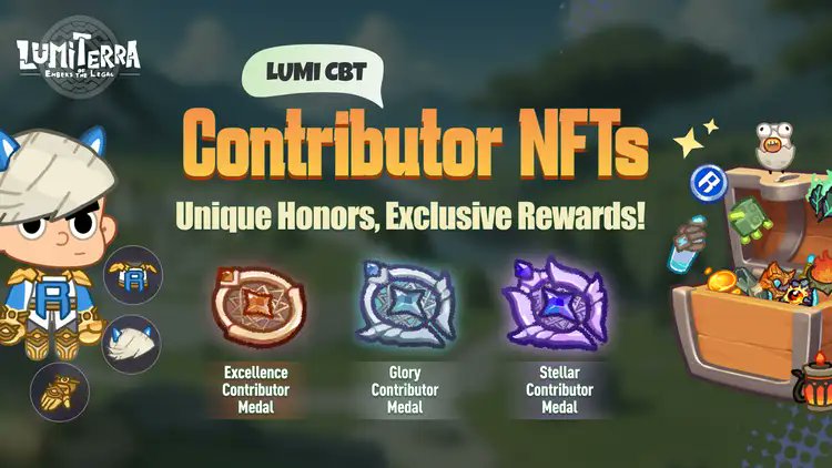 🌟 Become a Lumiterra Contributor and Unlock Exclusive Rewards! 🌟

Hey Lumiterra adventurers! 👋

CBT#2 on <a href="/Ronin_Network/">Ronin</a> is in full development, and even more exciting content is coming! 🎮 Now’s your chance to join the Lumiterra Contributor NFT program and secure special