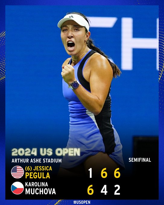Pegula defeats Muchova 1-6, 6-4, 6-2