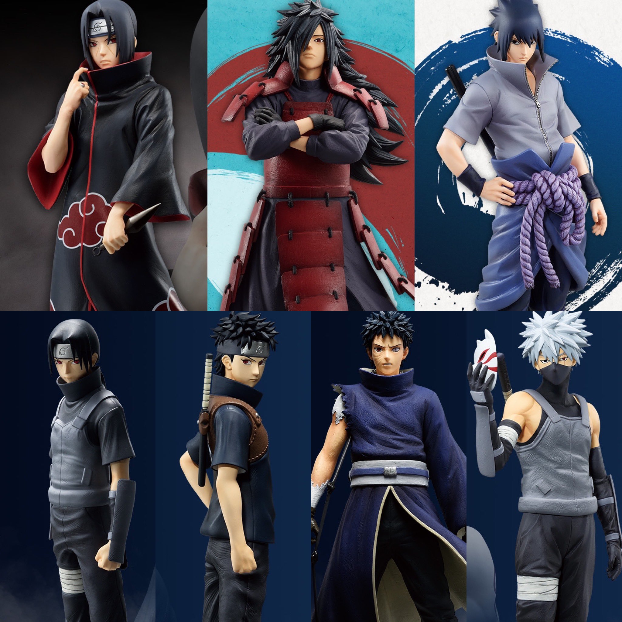 NARUTO 一番くじ　うちはオビト　うちはシスイ　はたけカカシ　セット 一番くじ（BANDAI SPIRITS） on X: 