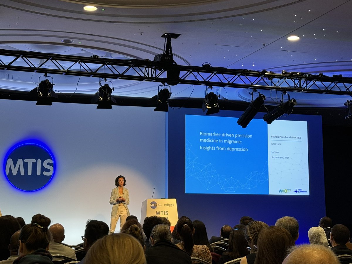 Migraine Adaptive Brain Lab (MABLab) (@adaptivebrain) on Twitter photo #MTIS2024 starts this morning with the talk about precision medicine in #migraine related with #depression by <a href="/ppozorosich/">Patricia Pozo-Rosich</a>
<a href="/MigraineTrust/">The Migraine Trust</a> <a href="/vallhebron/">Vall d'Hebron</a> <a href="/NeurocienciesVH/">Neurociències Vall d'Hebron</a> #MTIS2024 starts this morning with the talk about precision medicine in #migraine related with #depression by <a href="/ppozorosich/">Patricia Pozo-Rosich</a>
<a href="/MigraineTrust/">The Migraine Trust</a> <a href="/vallhebron/">Vall d'Hebron</a> <a href="/NeurocienciesVH/">Neurociències Vall d'Hebron</a>