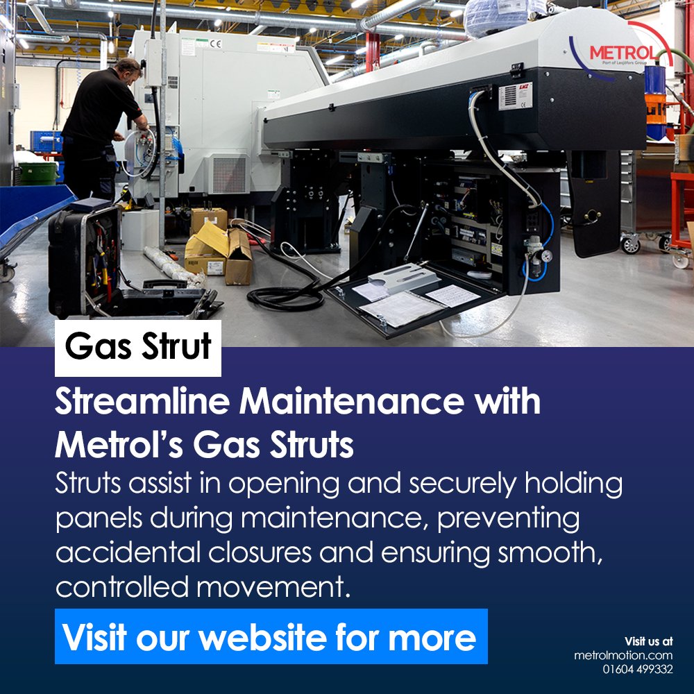 MetrolSprings's tweet photo. With the support of Metrol’s gas struts, you can conveniently access panels and other areas, as the struts assist in opening and securely holding the panel in place during maintenance. https://t.co/HH9cj27bpU