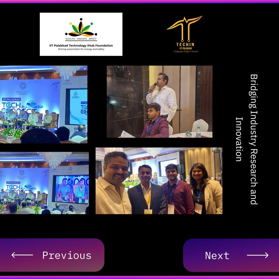 Iris_SteamA's tweet image. Attended Tech Connect Conference on Aug 21 at IIT Palakkad, showcasing their research and insights from industry leaders. Engaged in a panel discussion on bridging research and innovation. Grateful for the connections and new opportunities! #TechConnect2024 #IITPalakkad #SteamA
