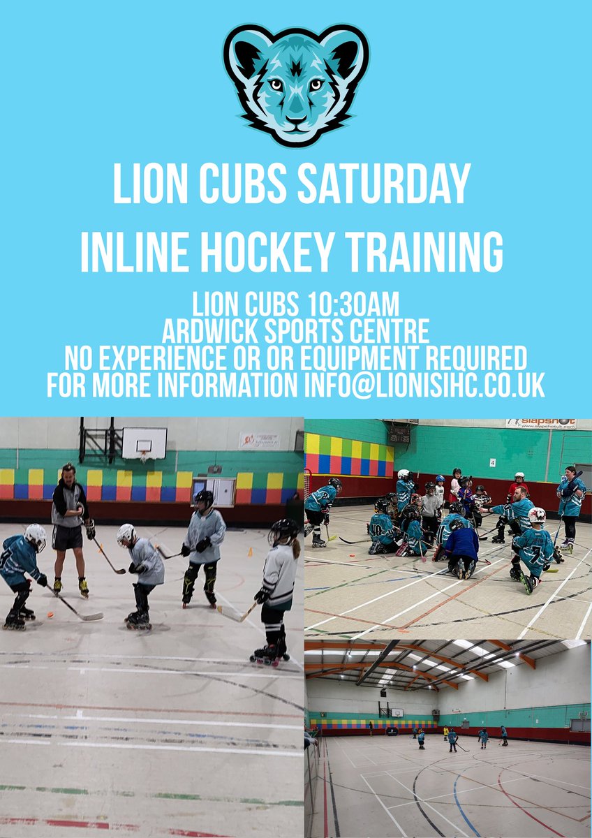 Looking for fun for your kids? 🏒✨ Join Club's Lion Cubs! 🦁
📅 Saturdays &amp; Mondays
👶 Ages 4-14, no experience needed!
🛡️ Equipment provided!
💸 First 2 sessions FREE, then £20/month or £8/session.
📍 Ardwick Sports Centre (M12 4DY)
DM or email info@lionsihc.co.uk
#JuniorHockey