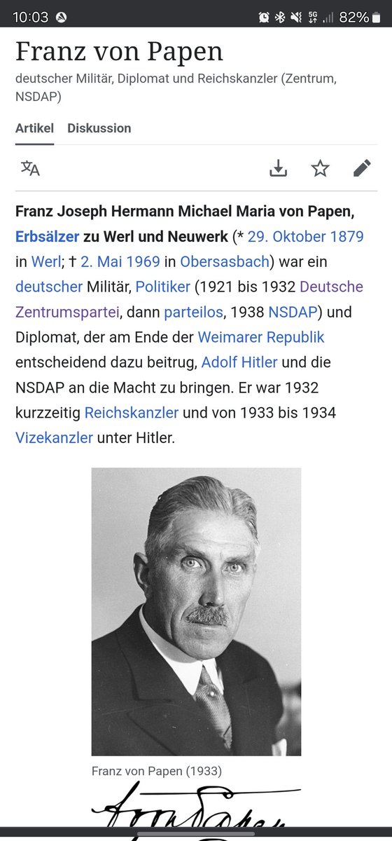Panikmod's tweet image. Ob man irgendwann von Merz genau so schlecht denkt, wie von von Papen? Naja die brandmauer die er mal proklamiert hat ist für ihn ja auch schon gefallen. Die zentrumspartei davmchte ja auch mal, dass sie die Faschisten kontrollieren könnten.