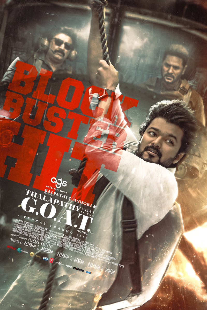 Ags_production's tweet image. #TheGreatestOfAllTime 💥 just broke the game, now it's a straight-up blockbuster. 🐐🔥
@actorvijay Sir
A @vp_offl Hero
A @thisisysr Magical 
#TheGreatestOfAllTime
#ThalapathyIsTheGOAT
#KalpathiSAghoram
#KalpathiSGanesh
#KalpathiSSuresh @Ags_production
@archanakalpathi…